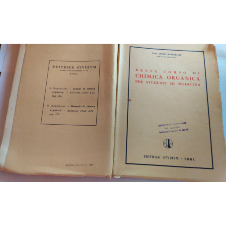 Breve corso di chimica organica per studenti di medicina