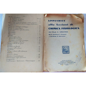 Appendice alle lezioni di chimica fisiologica