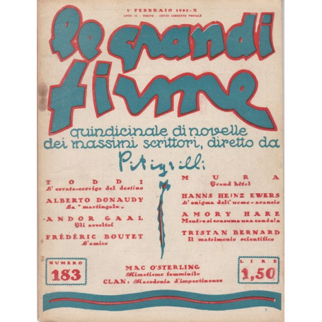 Le Grandi Firme. N. 183. !° Febbraio 1932.